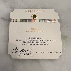Fashionably Coded Morse Code Bracelet - Multicolor